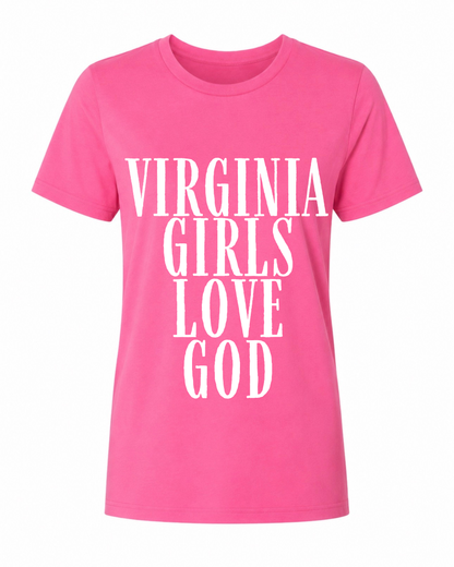 Virginia Girls Love God Tee