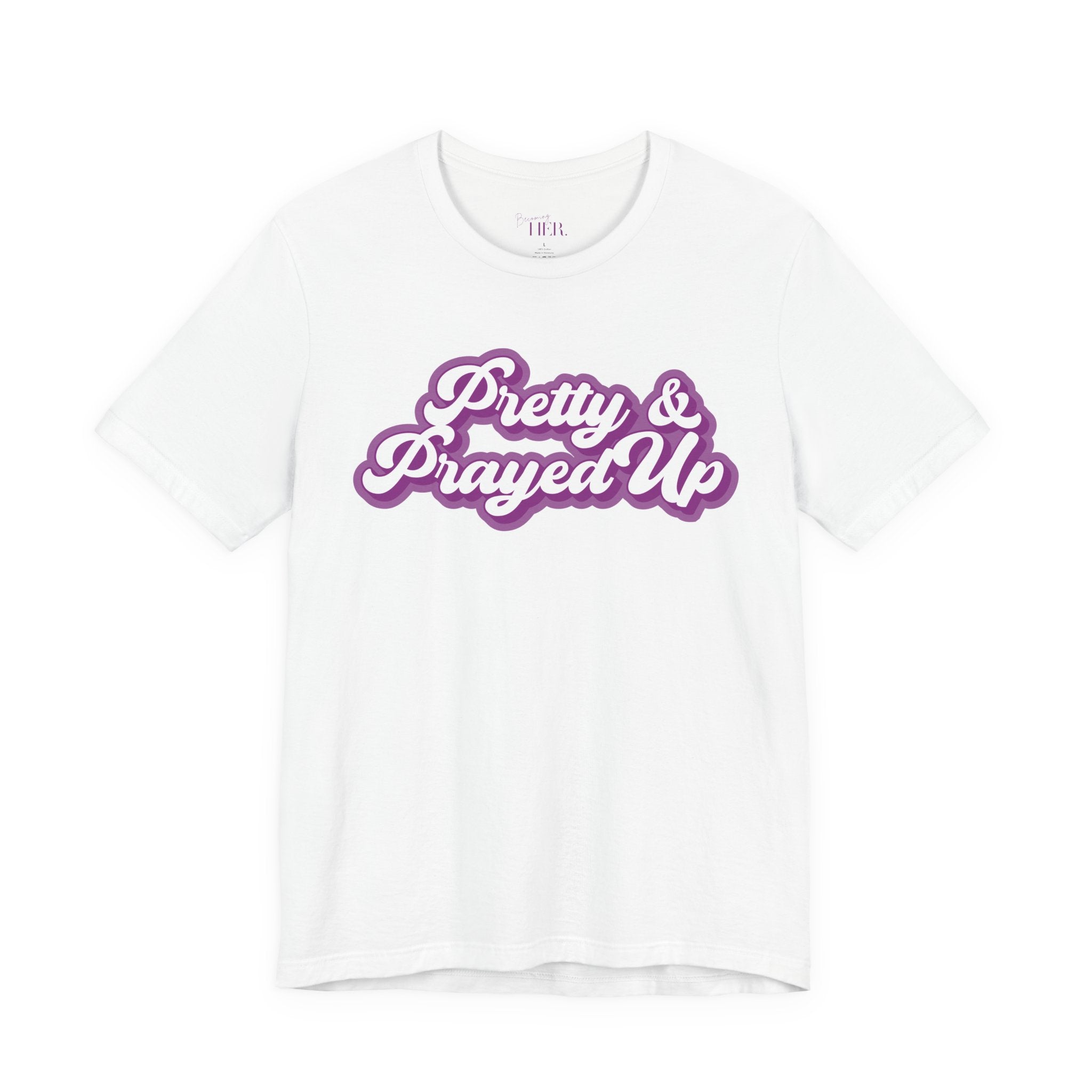 Pretty & Prayed Up T-Shirt | Grape Purple