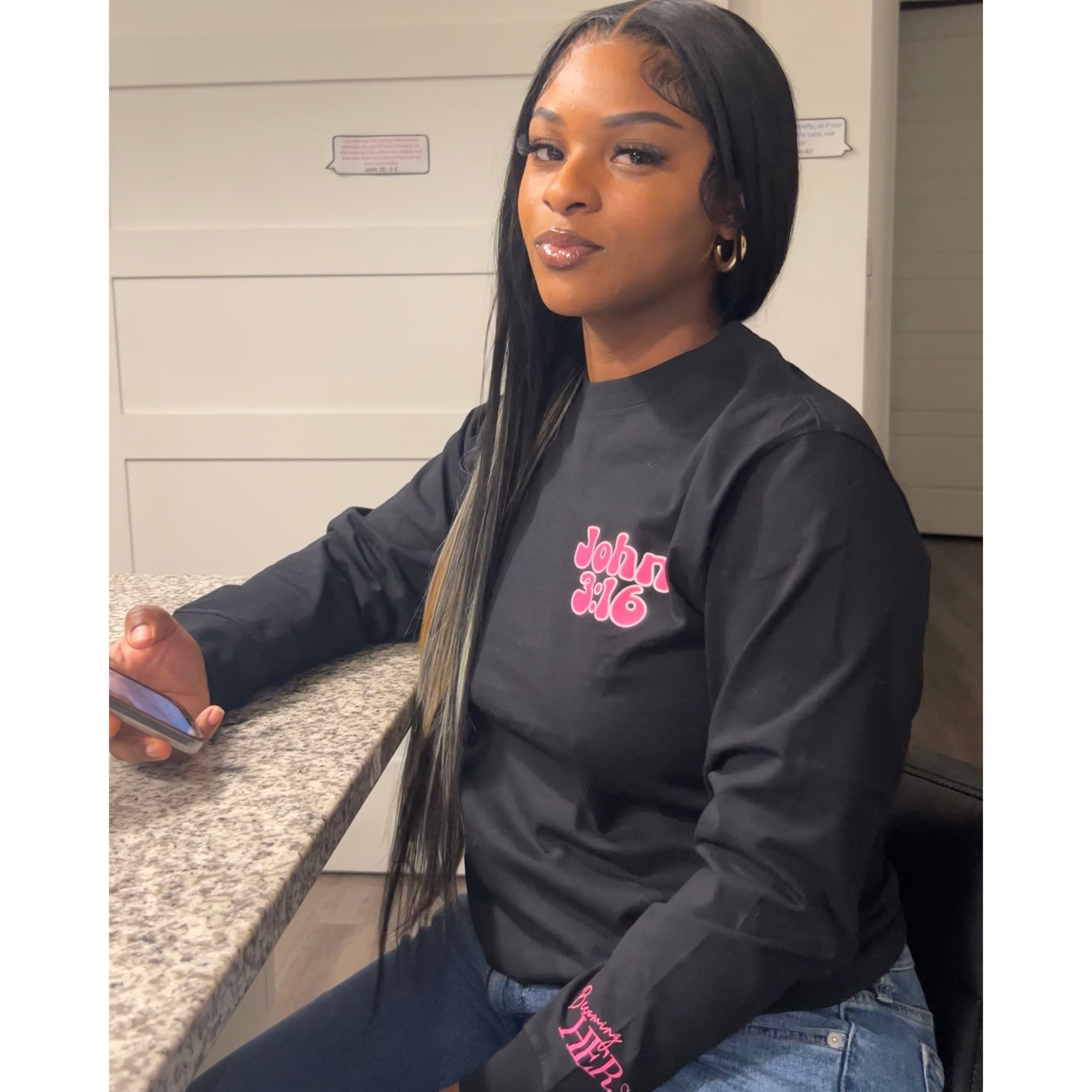 God Loves You Black T-Shirt