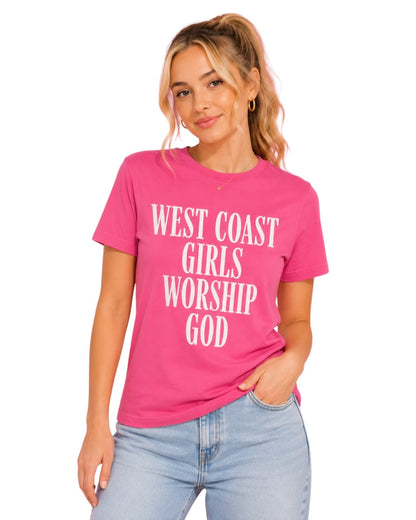 West Coast Girls Worship God Tee