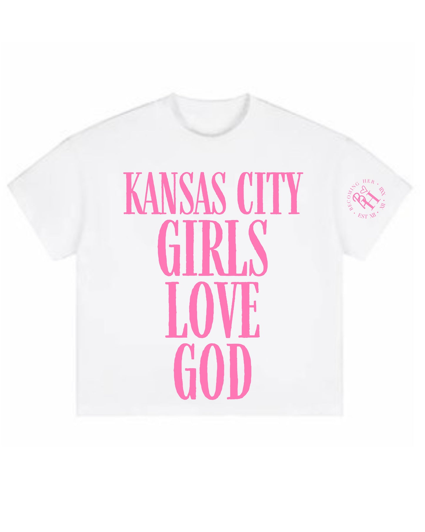 Kansas City Girls Love God White Tee