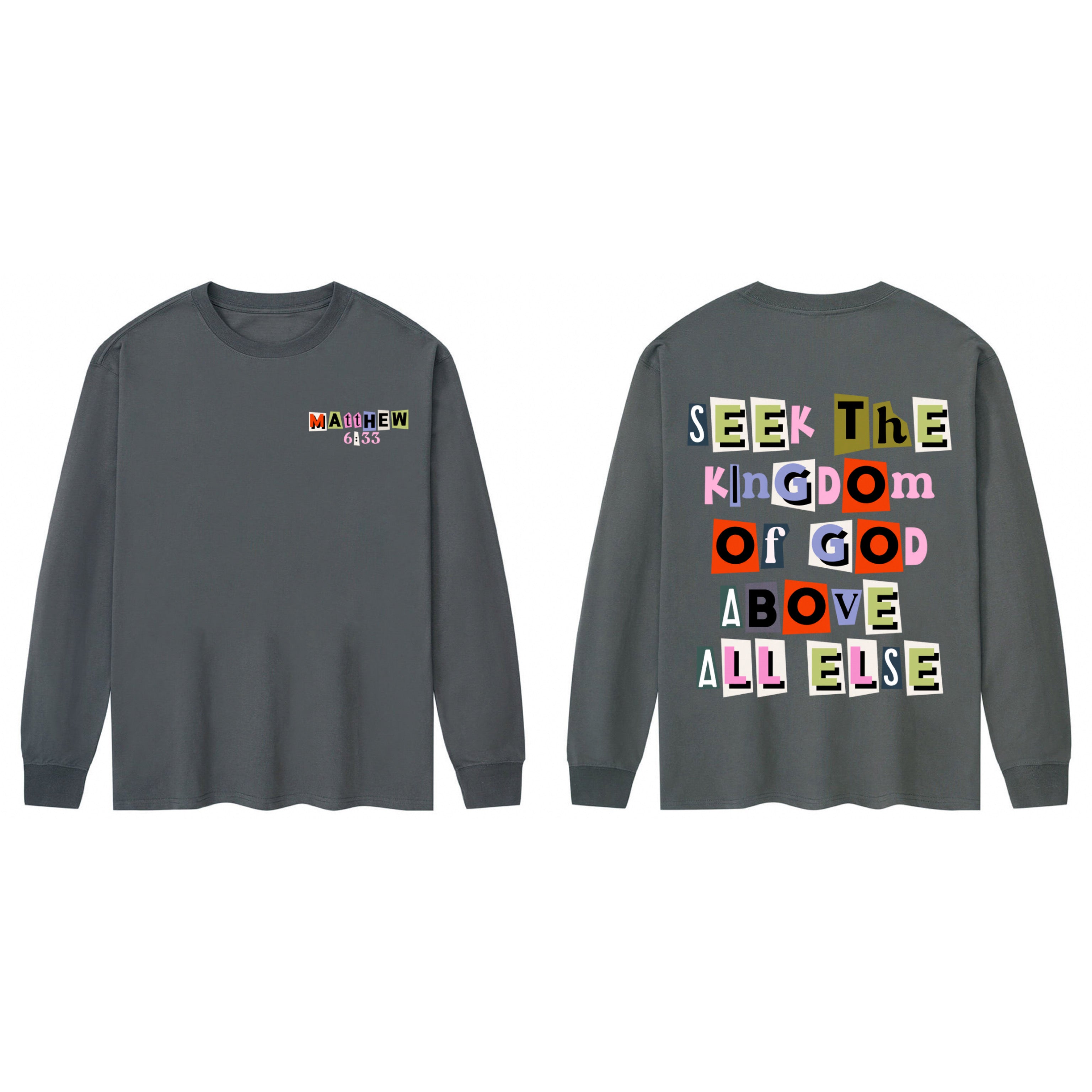 Matthew 6:33 Gray T-Shirt