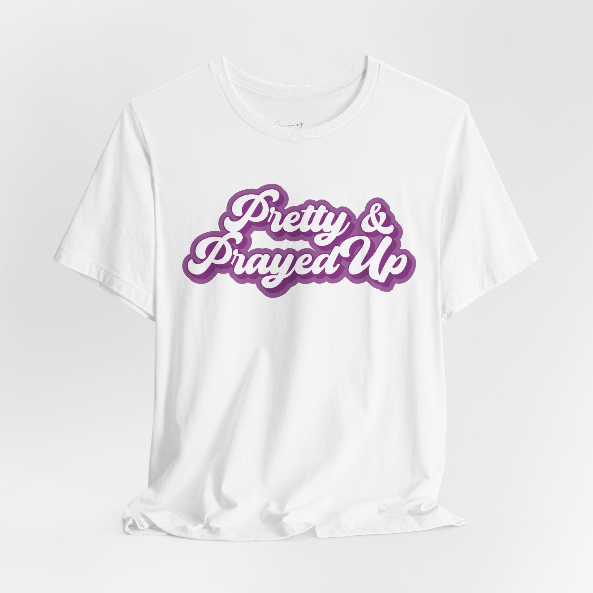 Pretty & Prayed Up T-Shirt | Grape Purple