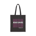 Pink Jesus Saves Tote Bag