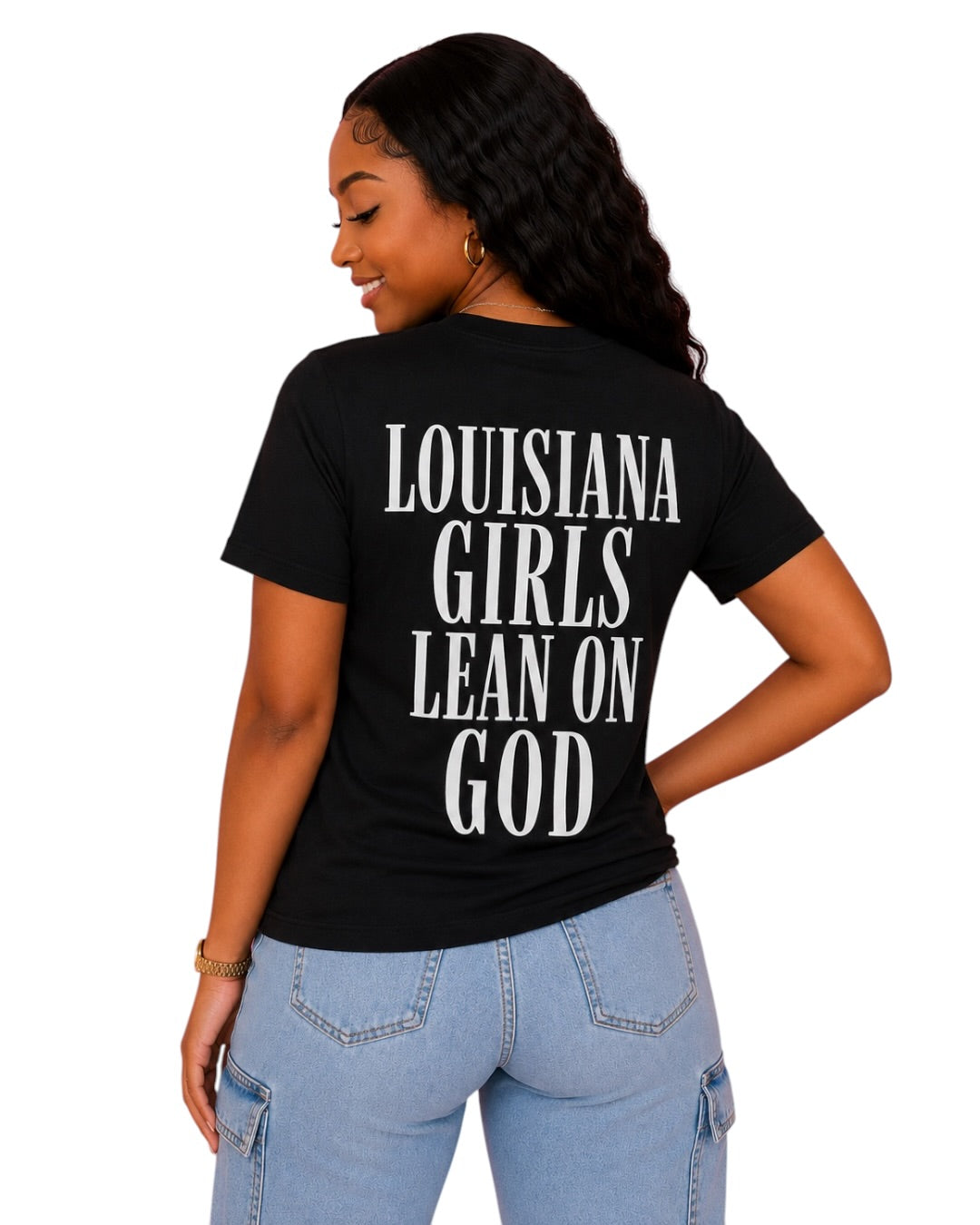 Louisiana Girls Lean On God Tee