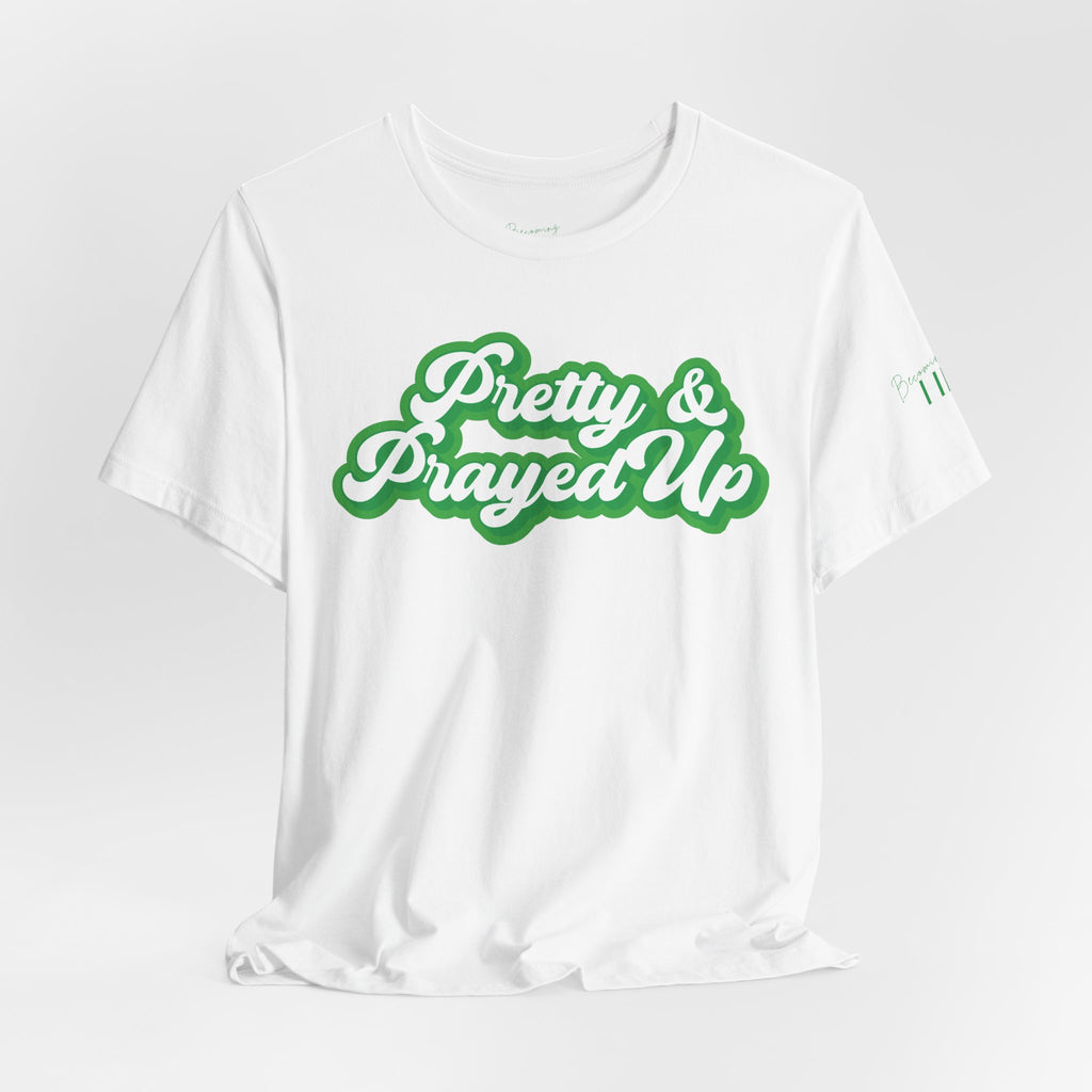 Pretty & Prayed Up T-Shirt | Kiwi Green