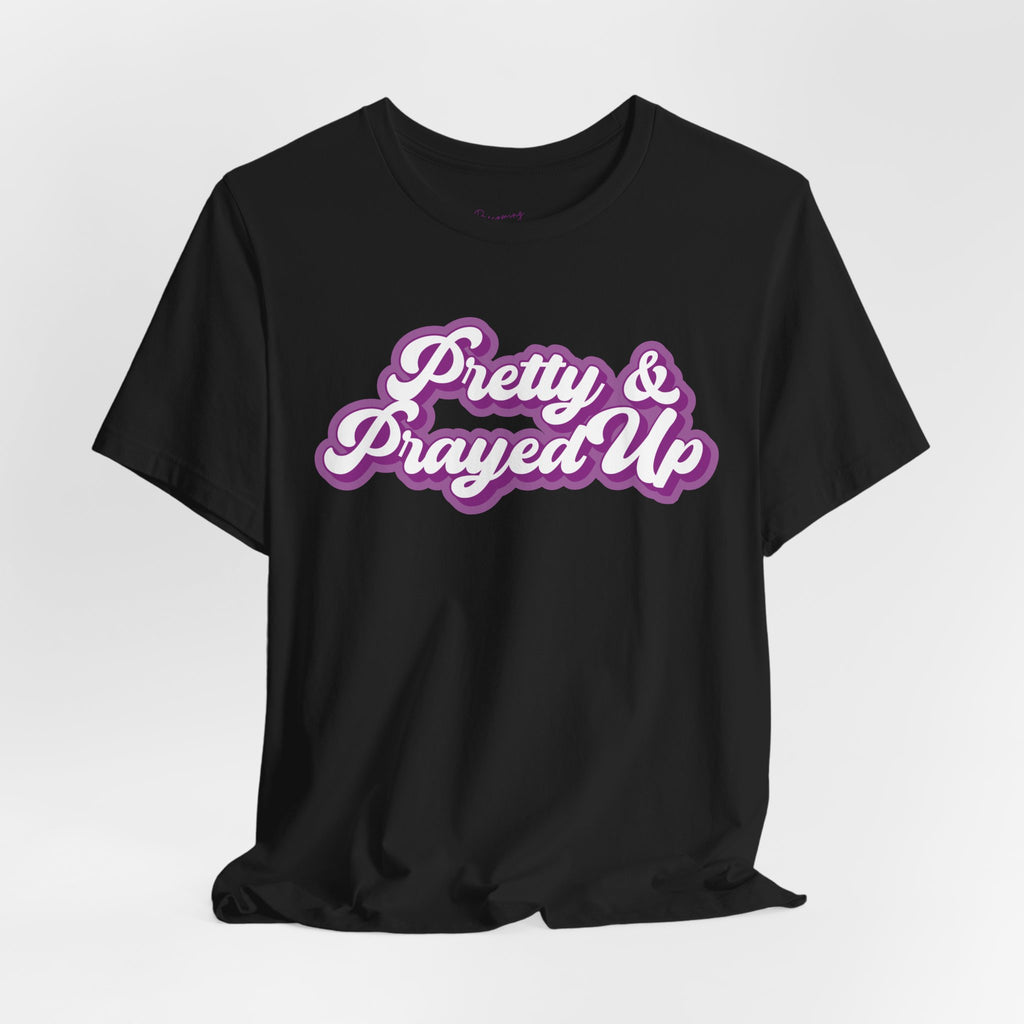 Pretty & Prayed Up T-Shirt | Grape Purple