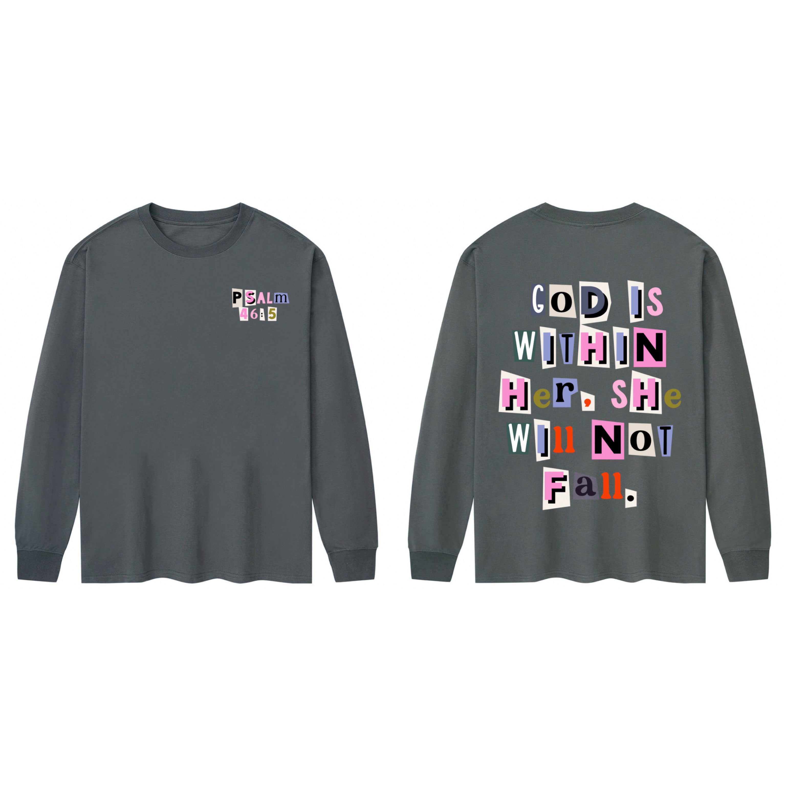 She Will Not Fall Gray T-Shirt