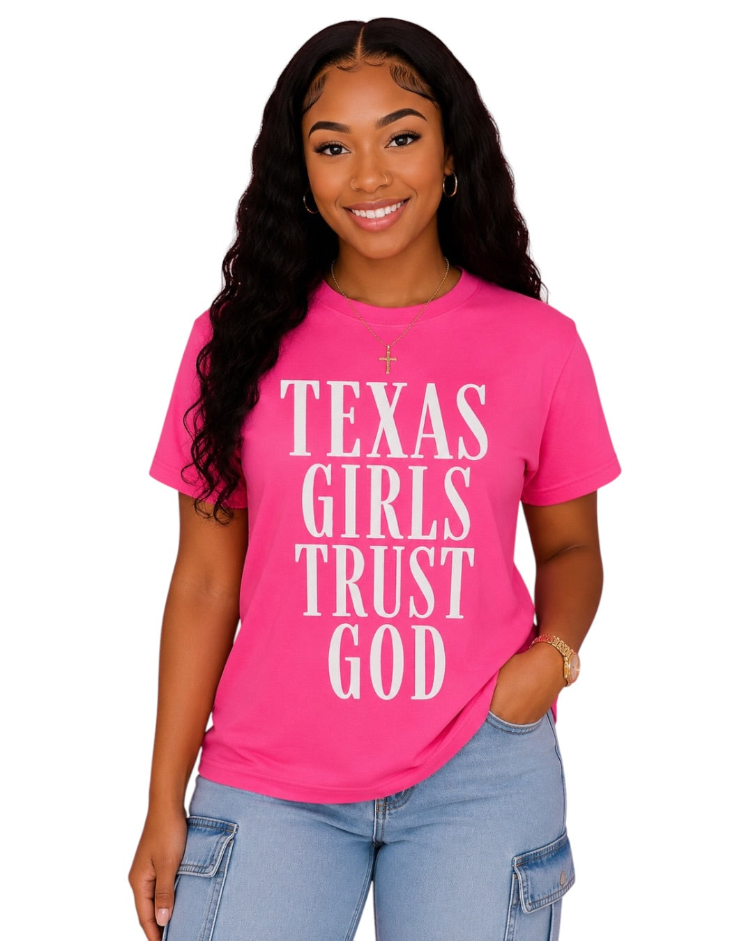 Texas Girls Trust God Tee