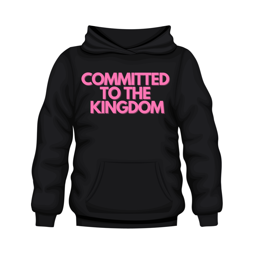 Committed Black Hoodie