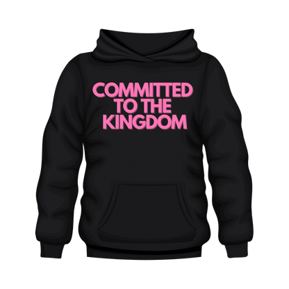 Committed Black Hoodie