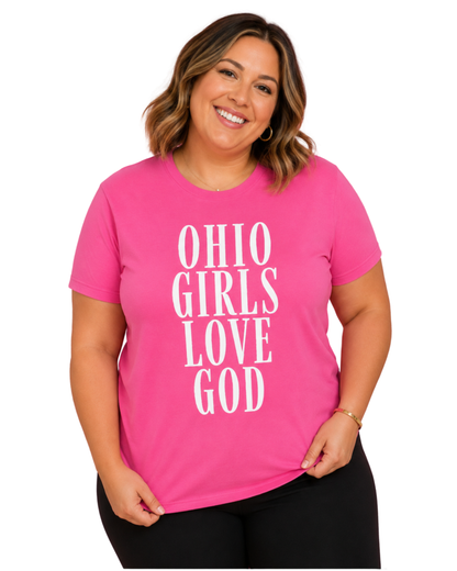 Ohio Girls Love God Tee