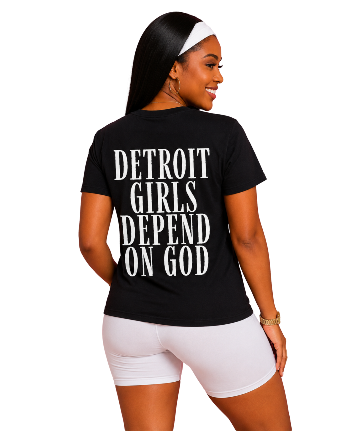Detroit Girls Depend on God Tee