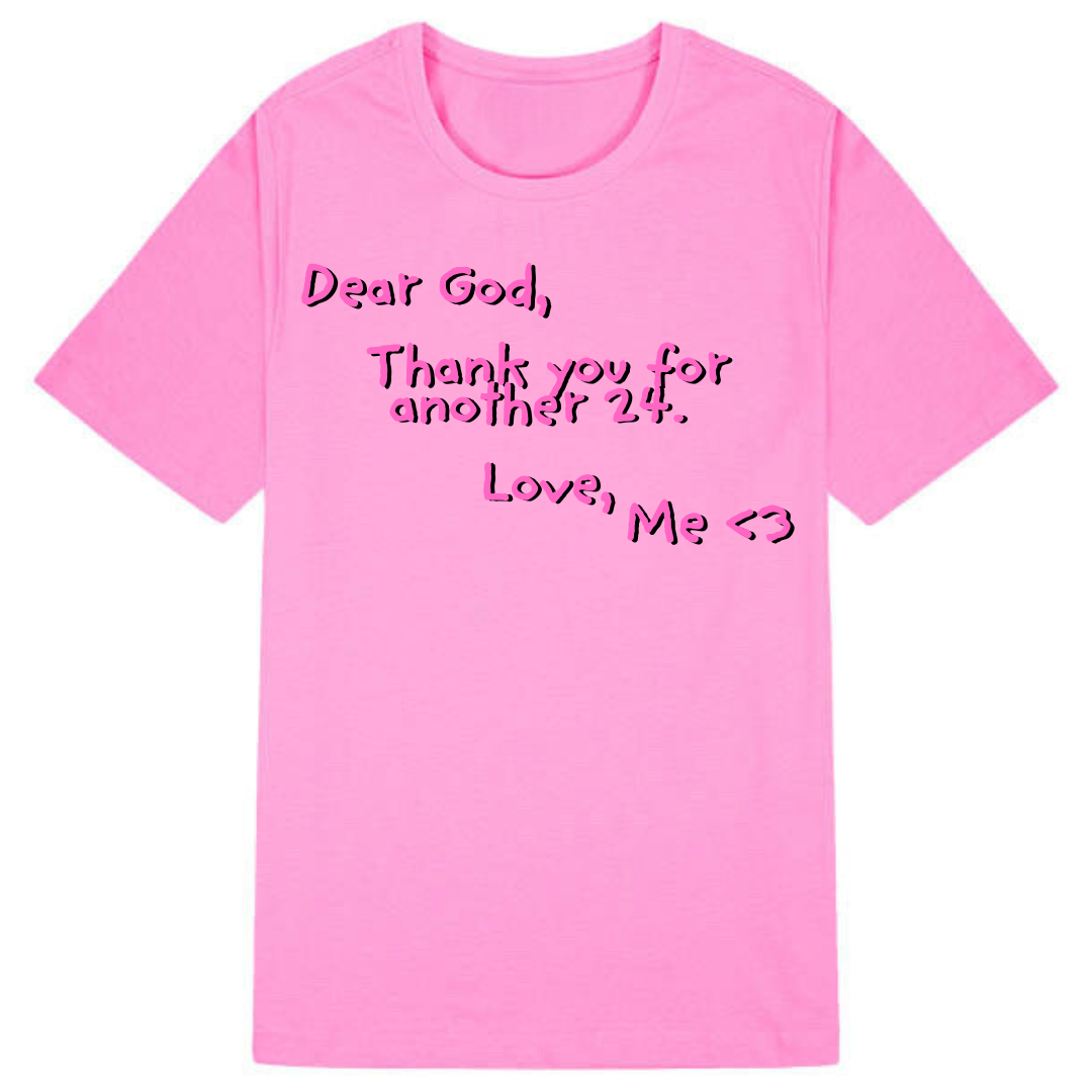Dear God | Pink T-Shirt