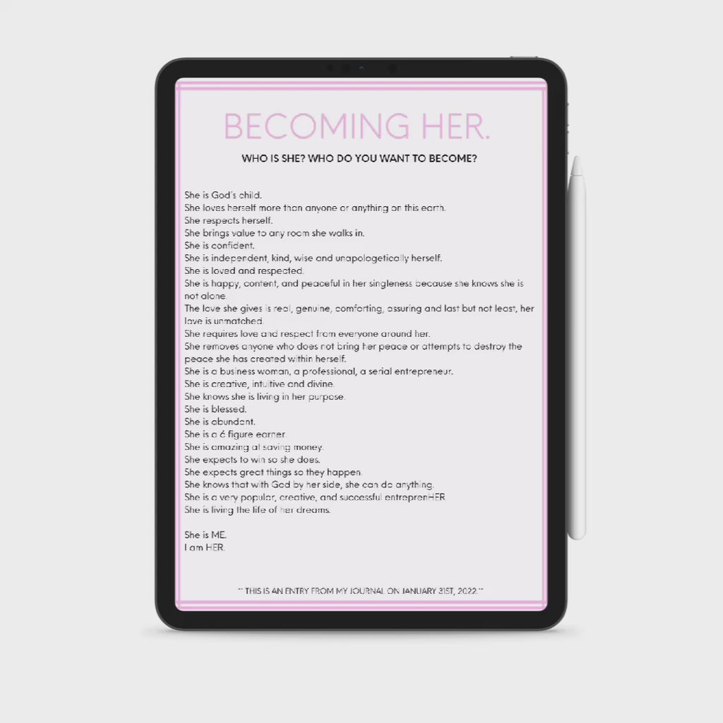 Becoming HER. Planner (Digital)