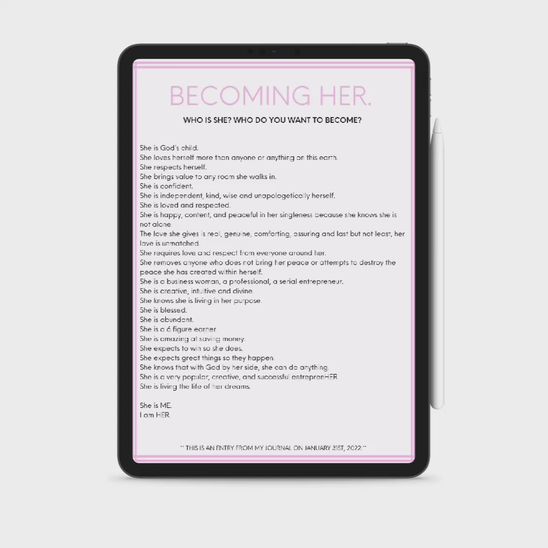 Becoming HER. Planner (Digital)